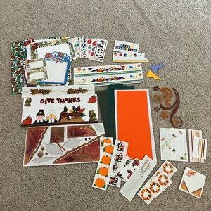 Sports/Fall Scrapbooking assorted items